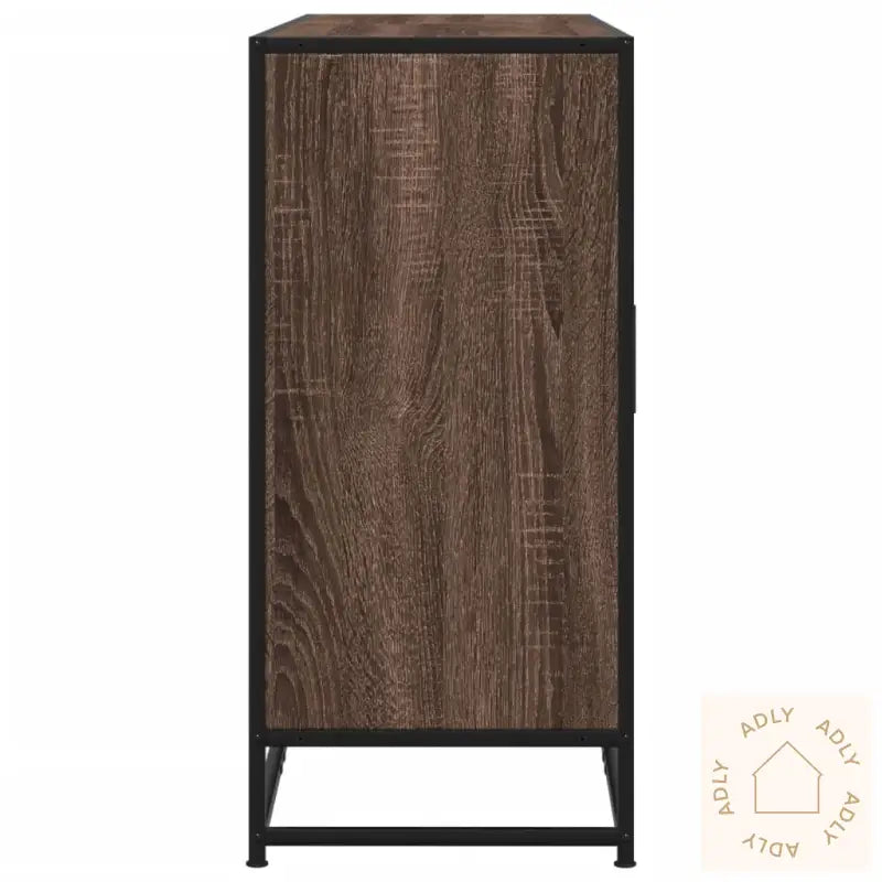 Skjenk Brun Eik 134X35X76 Cm Konstruert Tre