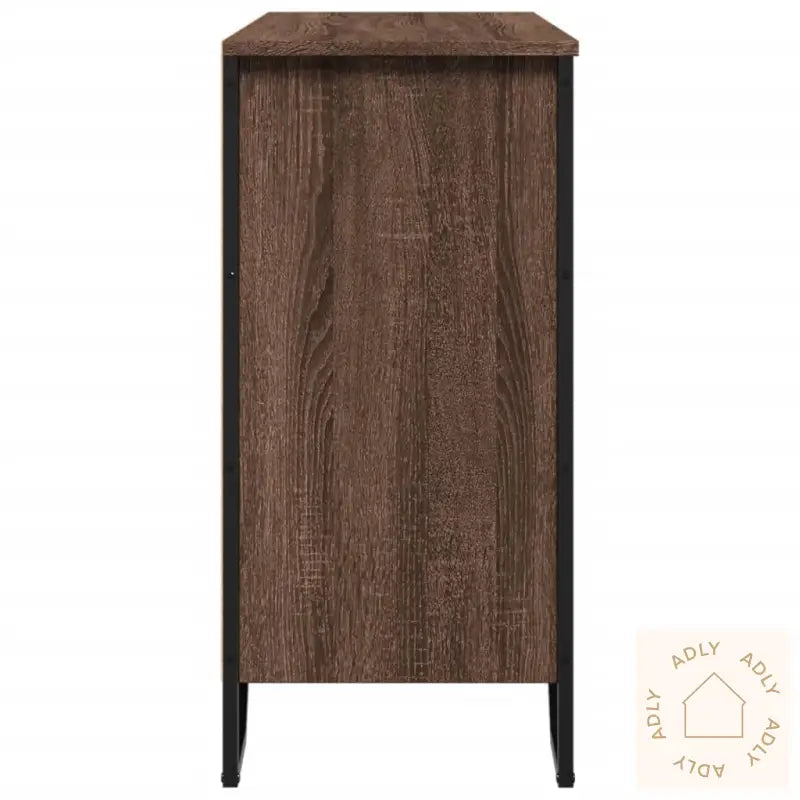 Skjenk Brun Eik 91X35,5X74,5 Cm Konstruert Tre