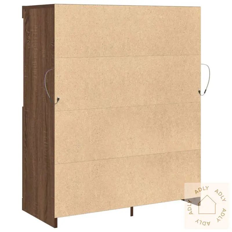 Skjenk Brun Eik 81X37X100 Cm Konstruert Tre