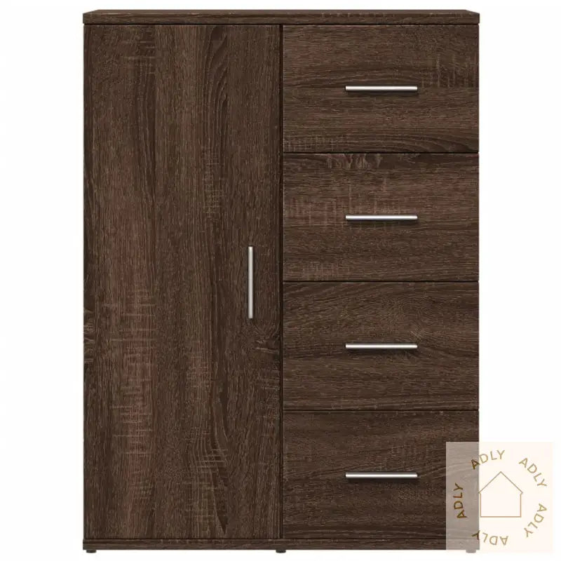 Skjenk Brun Eik 59X39X80 Cm Konstruert Tre