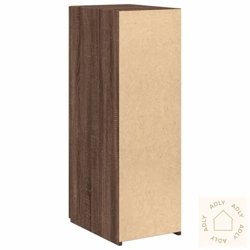 Skjenk Brun Eik 30X42,5X93 Cm Konstruert Tre