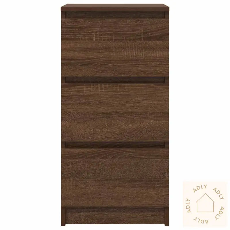Skjenk Brun Eik 37,5X35X76 Cm Konstruert Tre