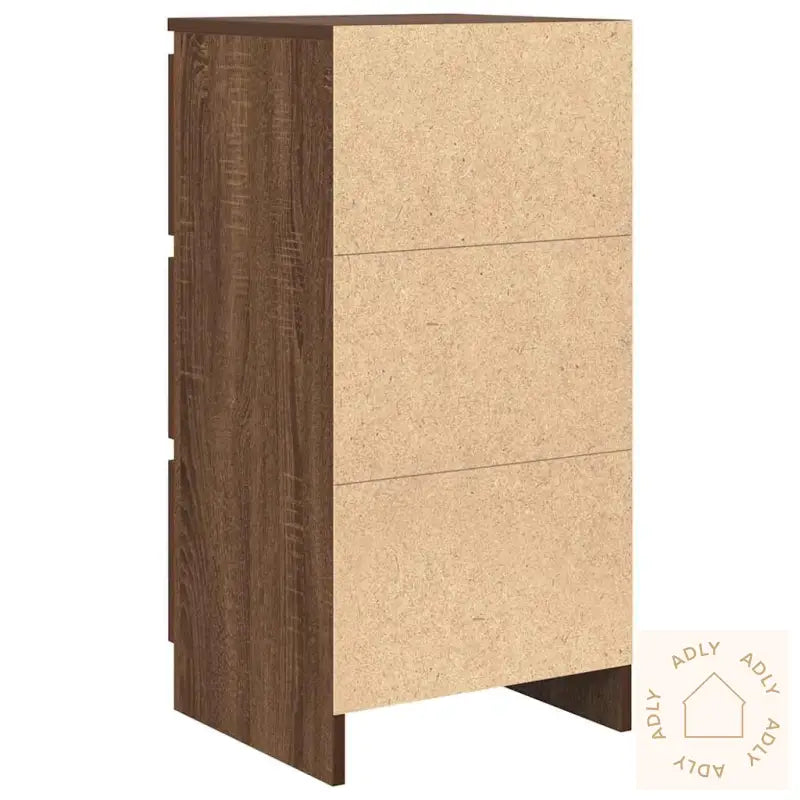 Skjenk Brun Eik 37,5X35X76 Cm Konstruert Tre