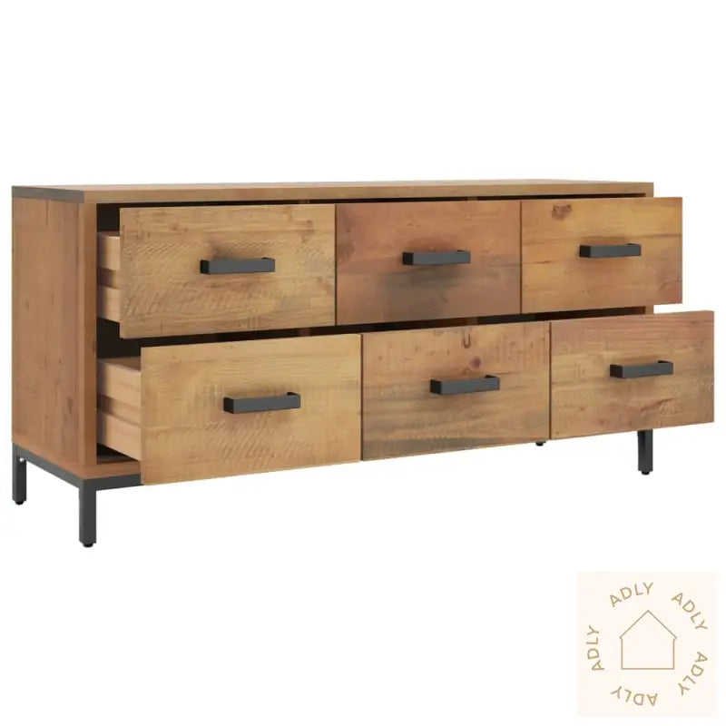 Skjenken Brun 110X30X45 Cm Heltre Furu