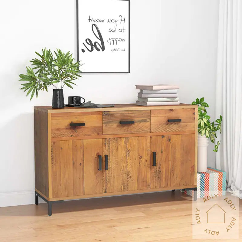 Skjenk Brun 110X35X70 Cm Heltre Furu