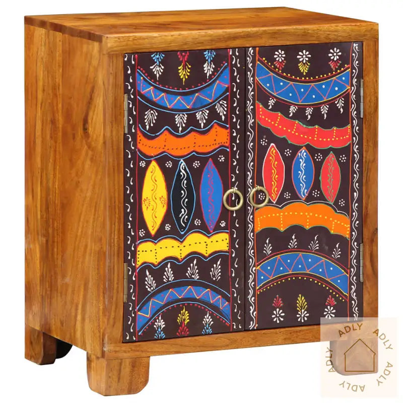 Skjenk Flerfarget 50X35X60 Cm Heltre Akasie