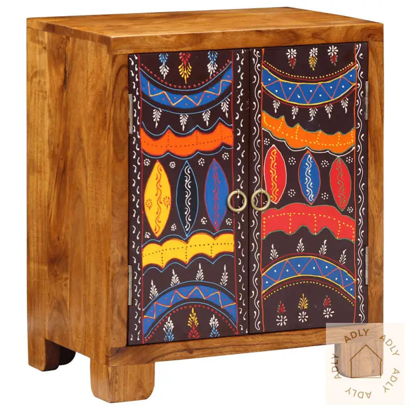 Skjenk Flerfarget 50X35X60 Cm Heltre Akasie
