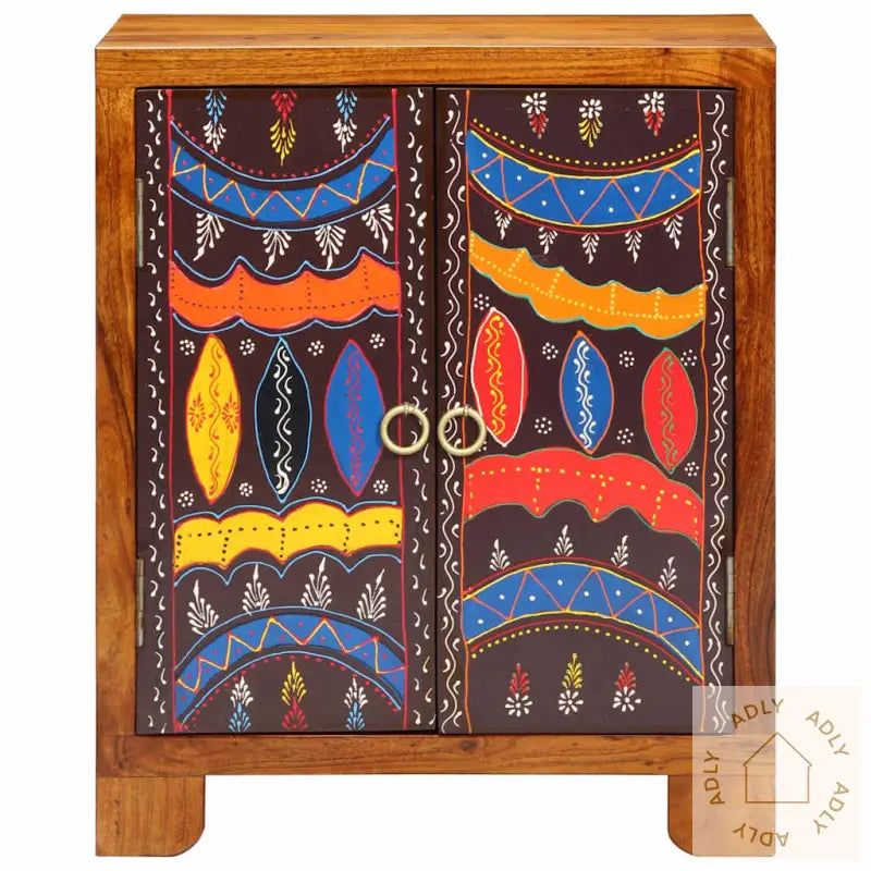 Skjenk Flerfarget 50X35X60 Cm Heltre Akasie