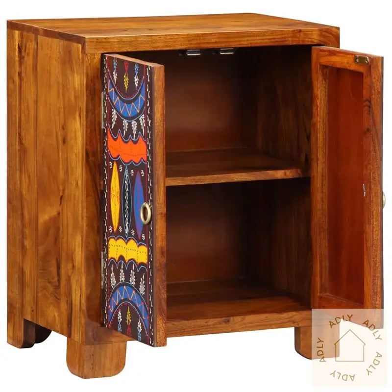 Skjenk Flerfarget 50X35X60 Cm Heltre Akasie