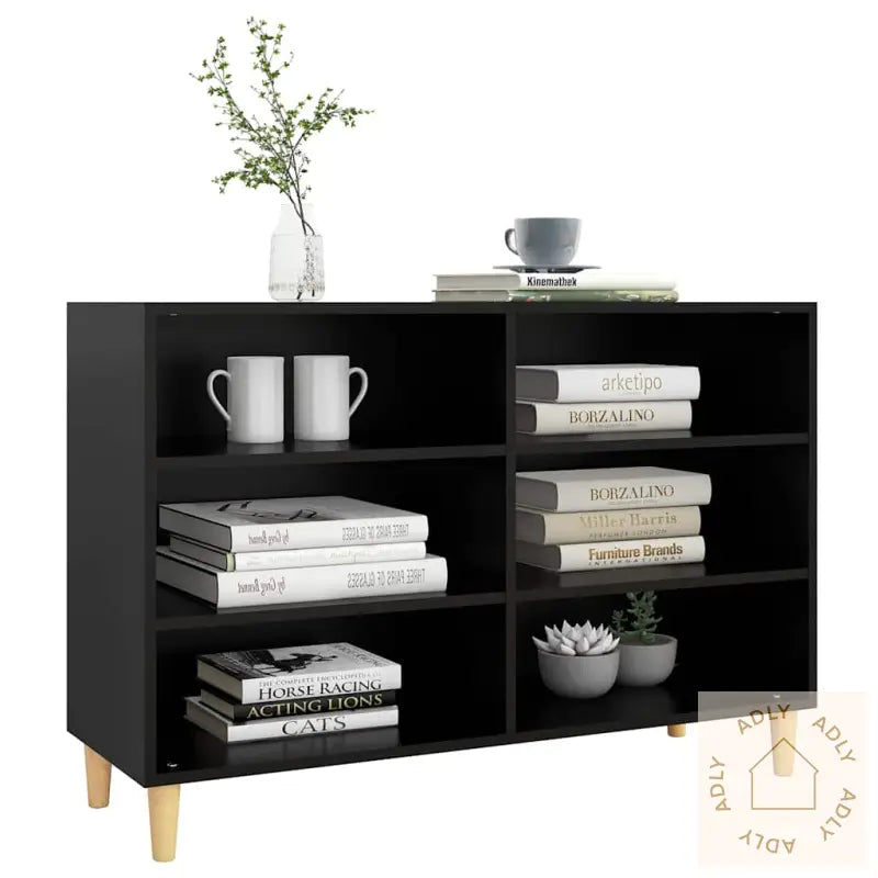 Skjenk Svart 103,5X35X70 Cm Konstruert Tre