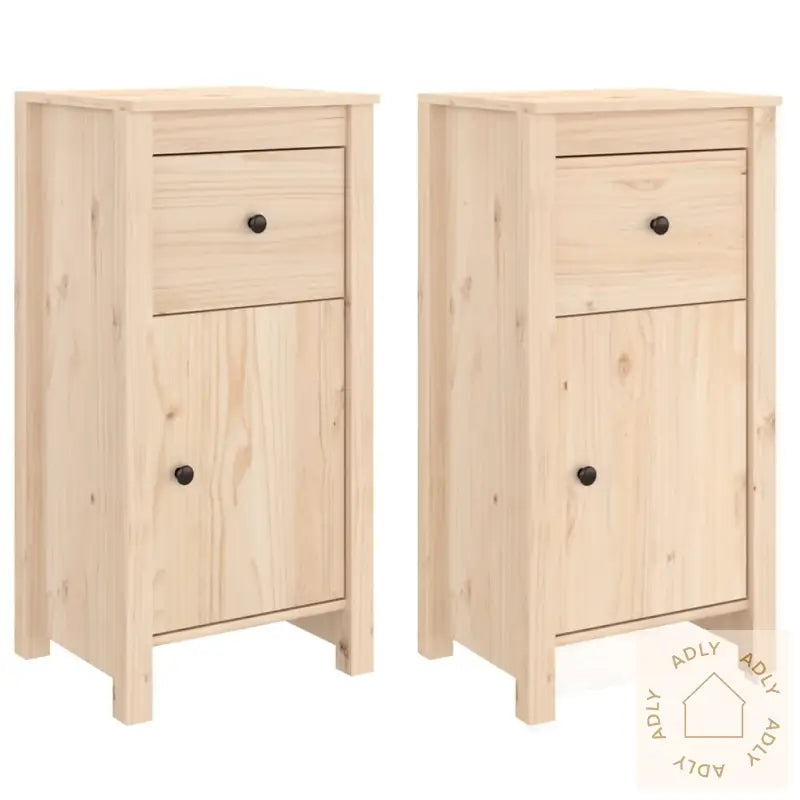 Skjenker 2 Stk 40X35X80 Cm Heltre Furu