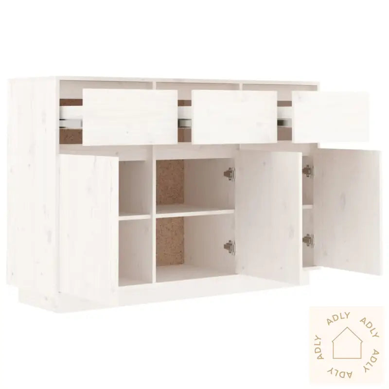 Skjenk Hvit 110X34X75 Cm Heltre Furu