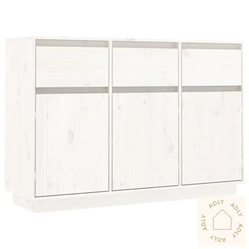 Skjenk Hvit 110X34X75 Cm Heltre Furu