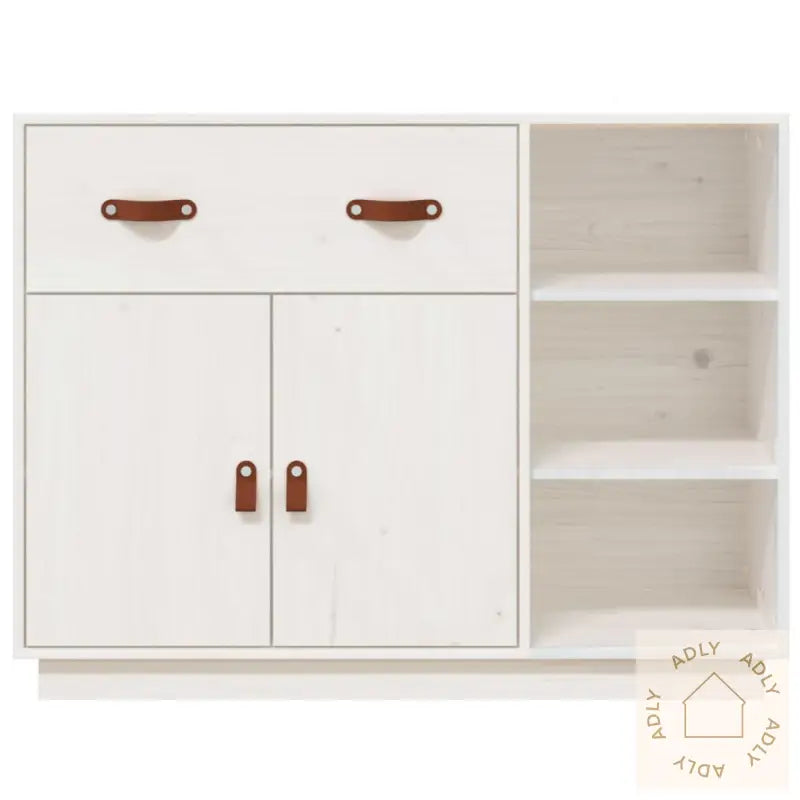 Skjenk Hvit 98,5X40X75 Cm Heltre Furu