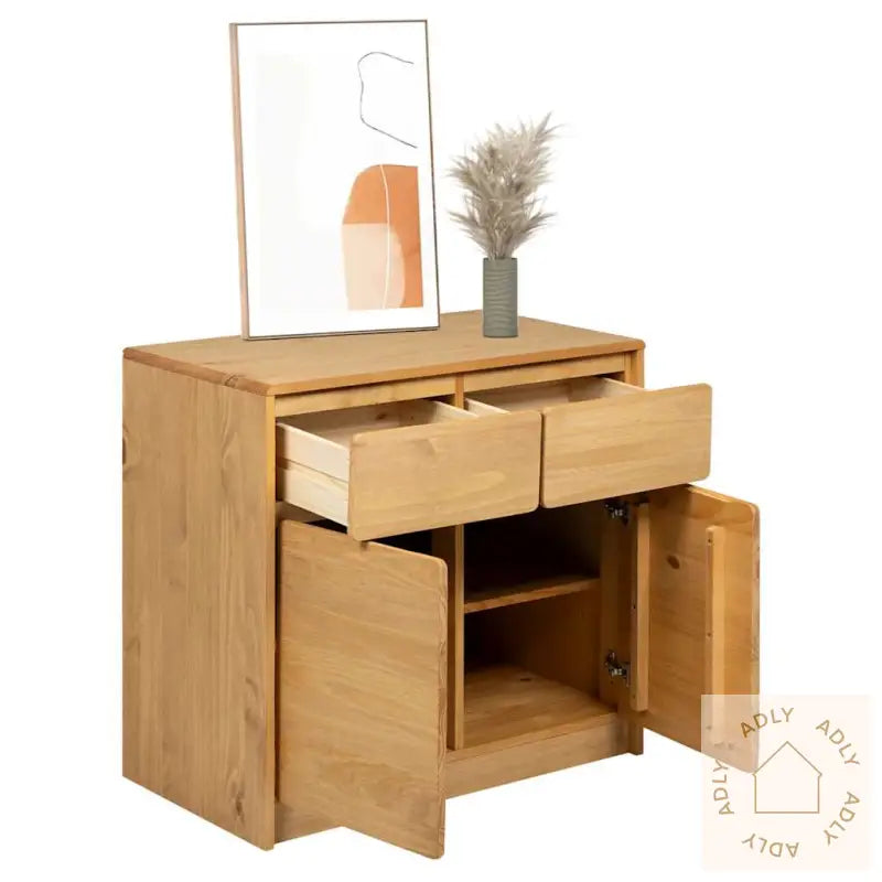 Skjenk Sauda Eik 80X43X75,5 Cm Heltre Furu