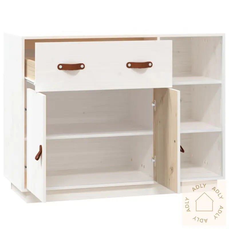 Skjenk Hvit 98,5X40X75 Cm Heltre Furu