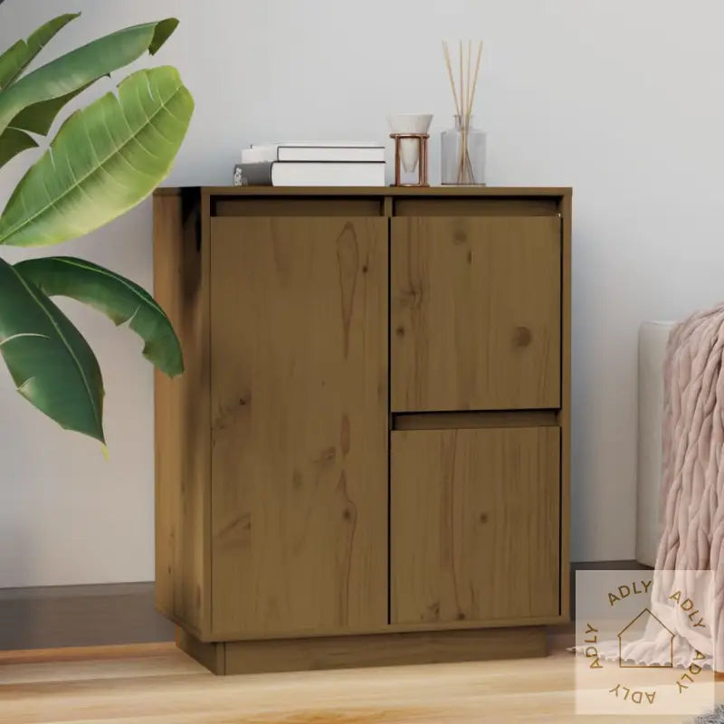 Skjenk Honningbrun 60X34X75 Cm Heltre Furu