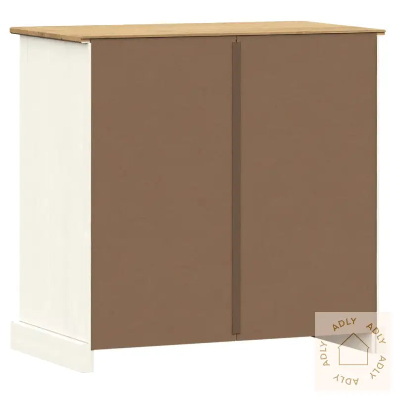 Skjenk Med Skuffer Vigo 78X40X75 Cm Hvit Heltre Furu