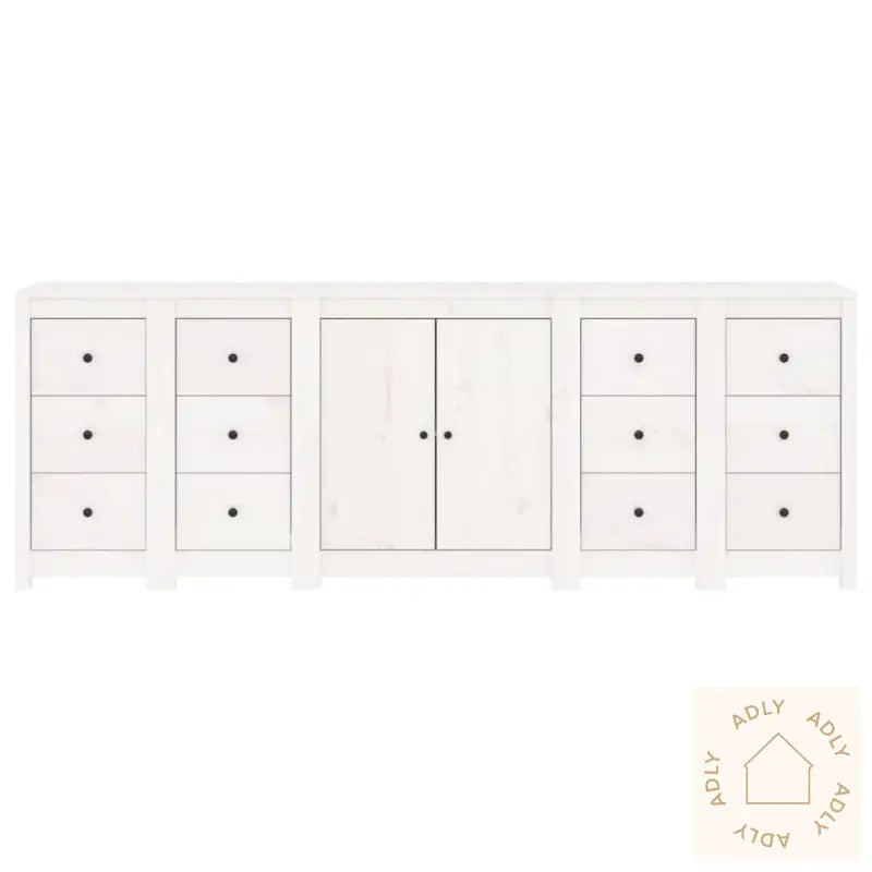 Skjenk Hvit 230X35X80 Cm Heltre Furu