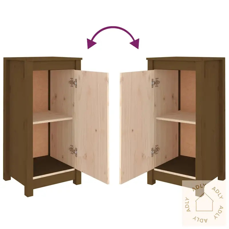 Skjenk Honningbrun 39X35X80 Heltre Furu