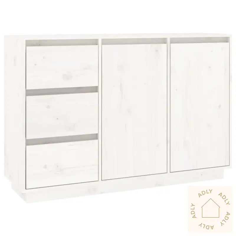 Skjenk Hvit 111X34X75 Cm Heltre Furu