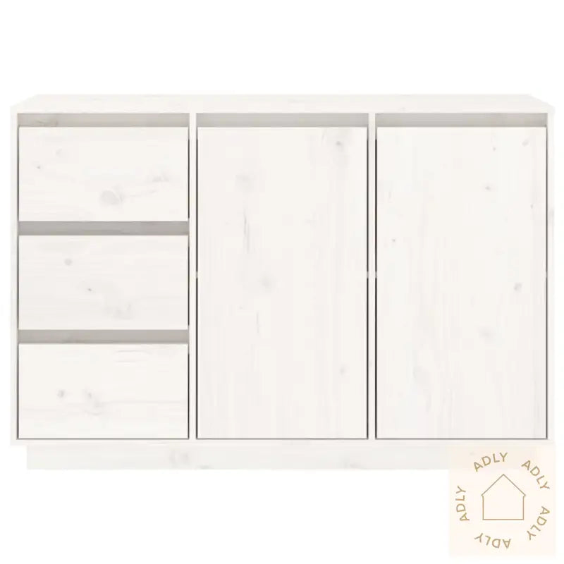 Skjenk Hvit 111X34X75 Cm Heltre Furu