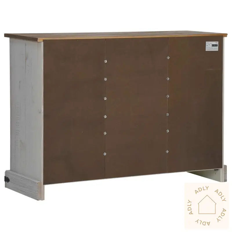 Skjenk Halden Med 2 Skyvedører Hvit 112X40X80 Cm Heltre