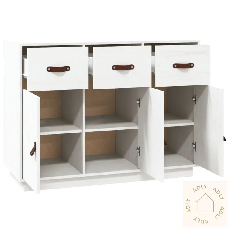 Skjenk Hvit 100X40X75 Cm Heltre Furu