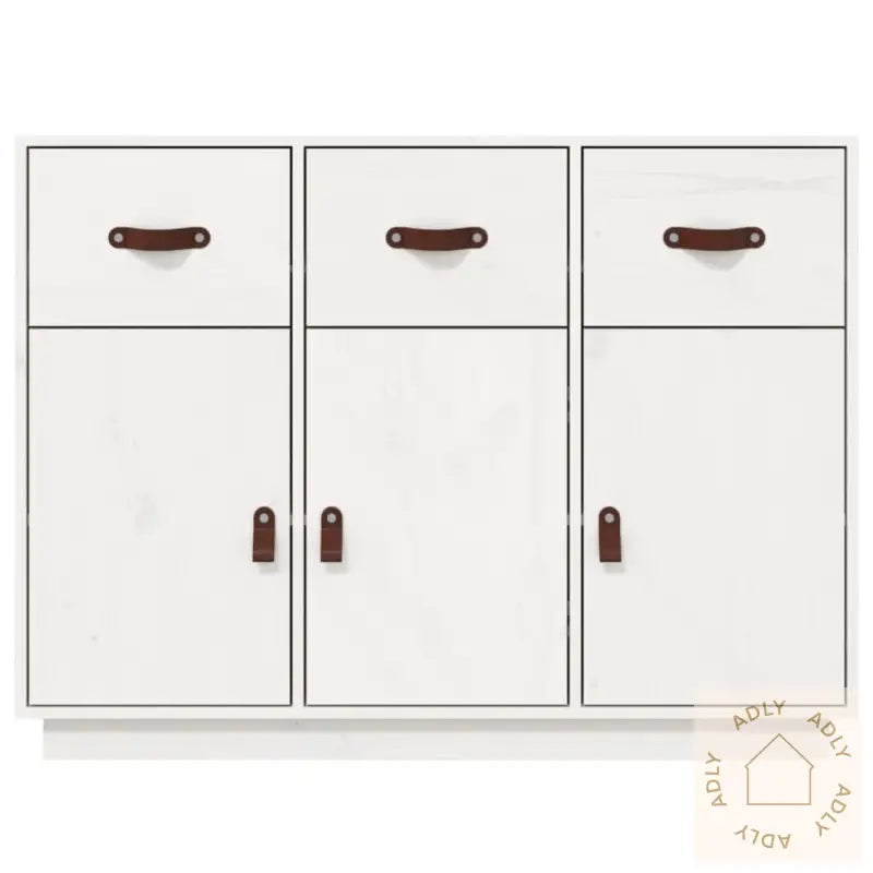 Skjenk Hvit 100X40X75 Cm Heltre Furu