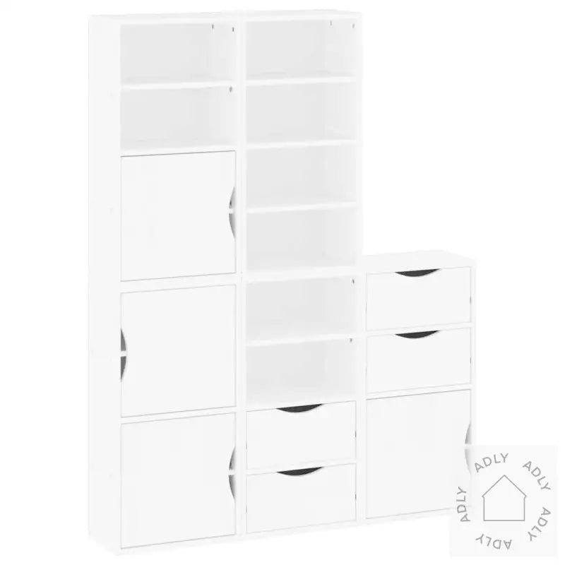 Sideskap 5 Stk Odda Hvit 40X24X79 Cm Heltre Furu