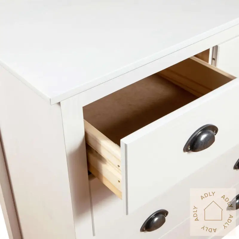 Skjenk Hill Hvit 79X40X80 Cm Heltre Furu