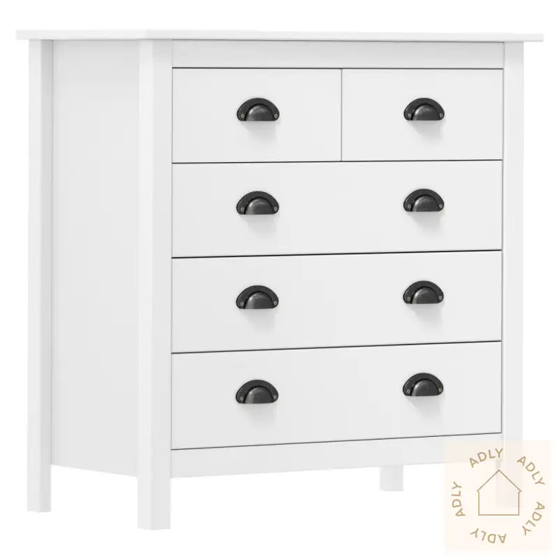 Skjenk Hill Hvit 79X40X80 Cm Heltre Furu