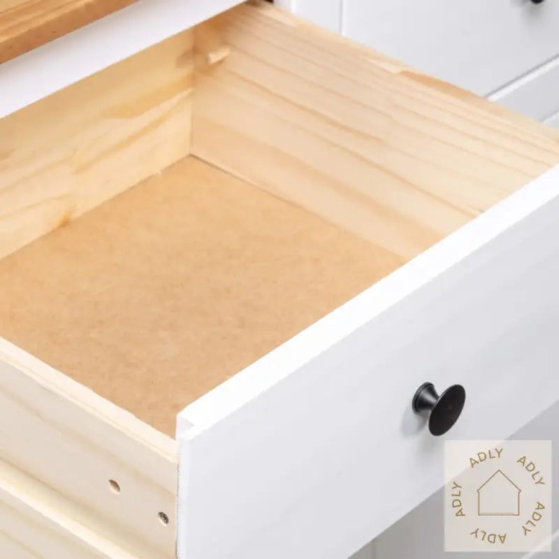 Skjenk Hvit 135X40X80 Cm Heltre Furu Panama Range