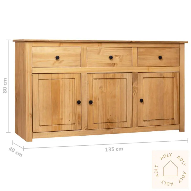 Skjenk 135X40X80 Cm Heltre Furu Panama Range