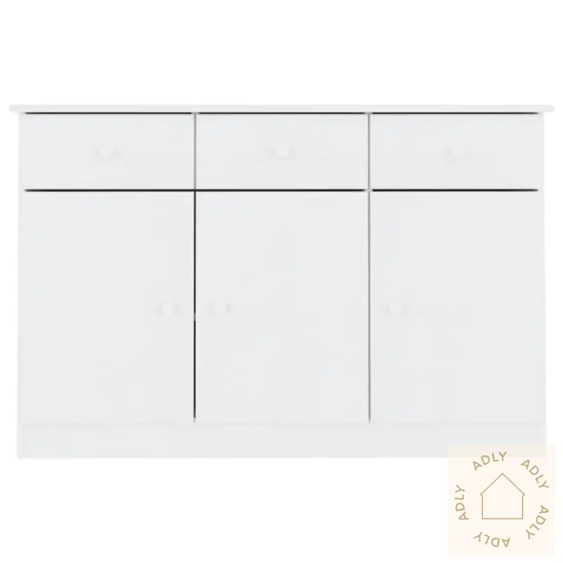 Skjenk Alta Hvit 112X35X73 Cm Heltre Furu
