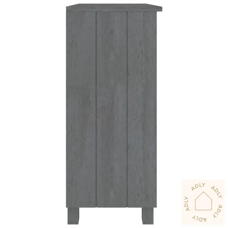 Skjenk Hamar Mørkegrå 85X35X80 Cm Heltre Furu