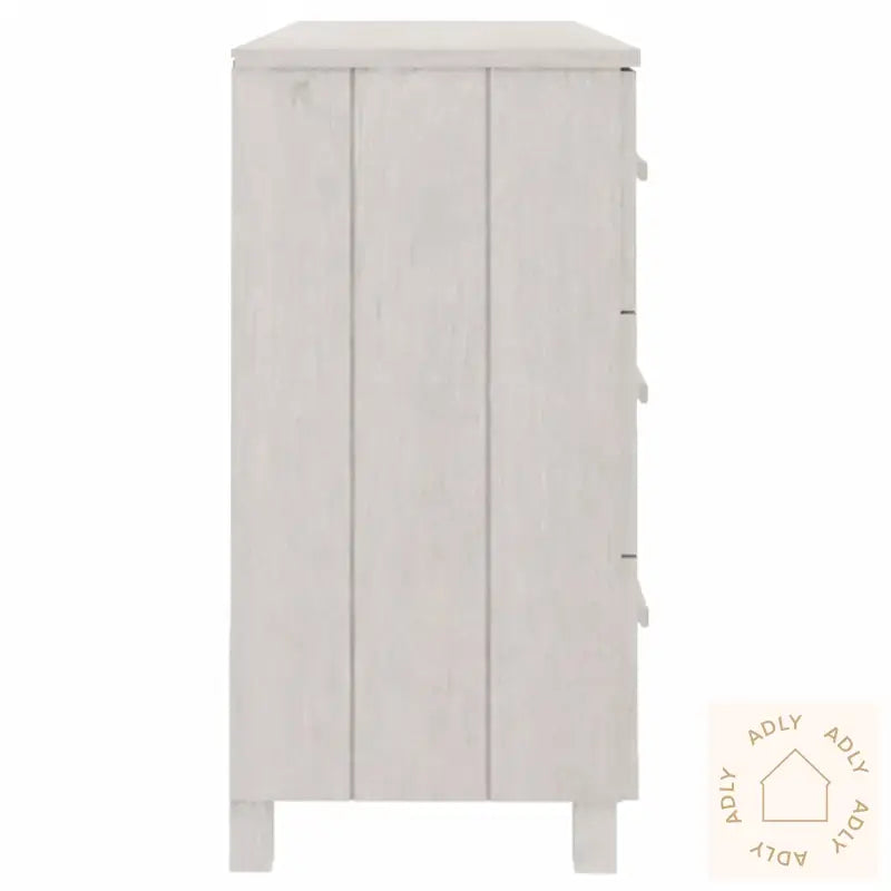 Skjenk Hamar Hvit 113X40X80 Cm Heltre Furu