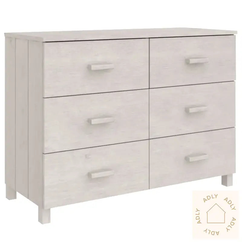 Skjenk Hamar Hvit 113X40X80 Cm Heltre Furu