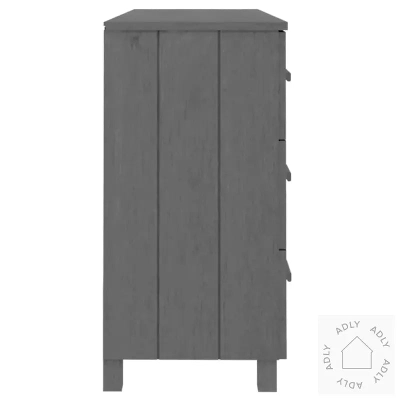 Skjenk Hamar Mørkegrå 113X40X80 Cm Heltre Furu