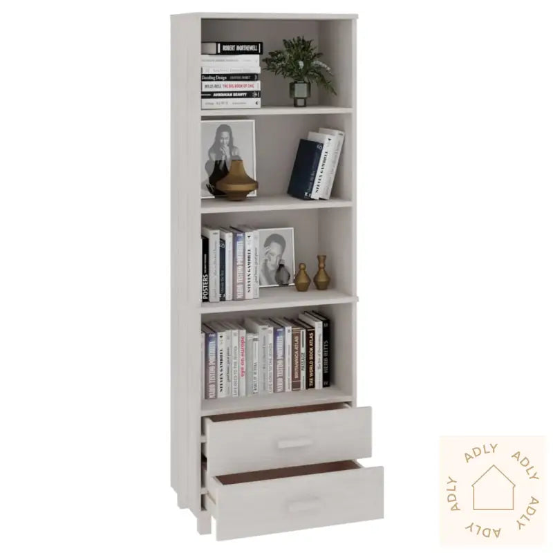 Highboard Hamar Hvit 60X35X180 Cm Heltre Furu
