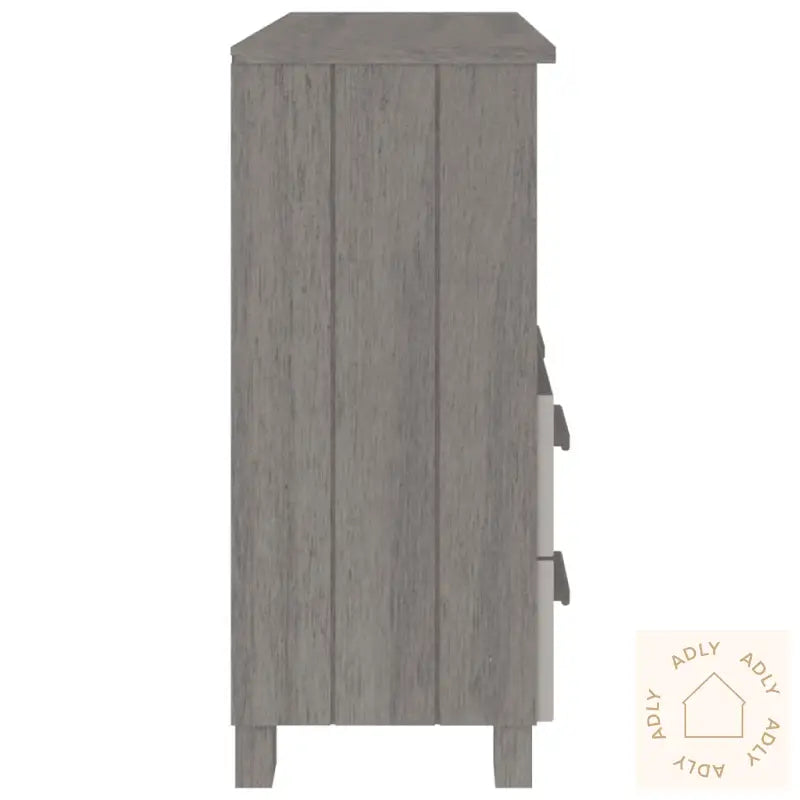 Skjenk Hamar Lysegrå 85X35X80 Cm Heltre Furu