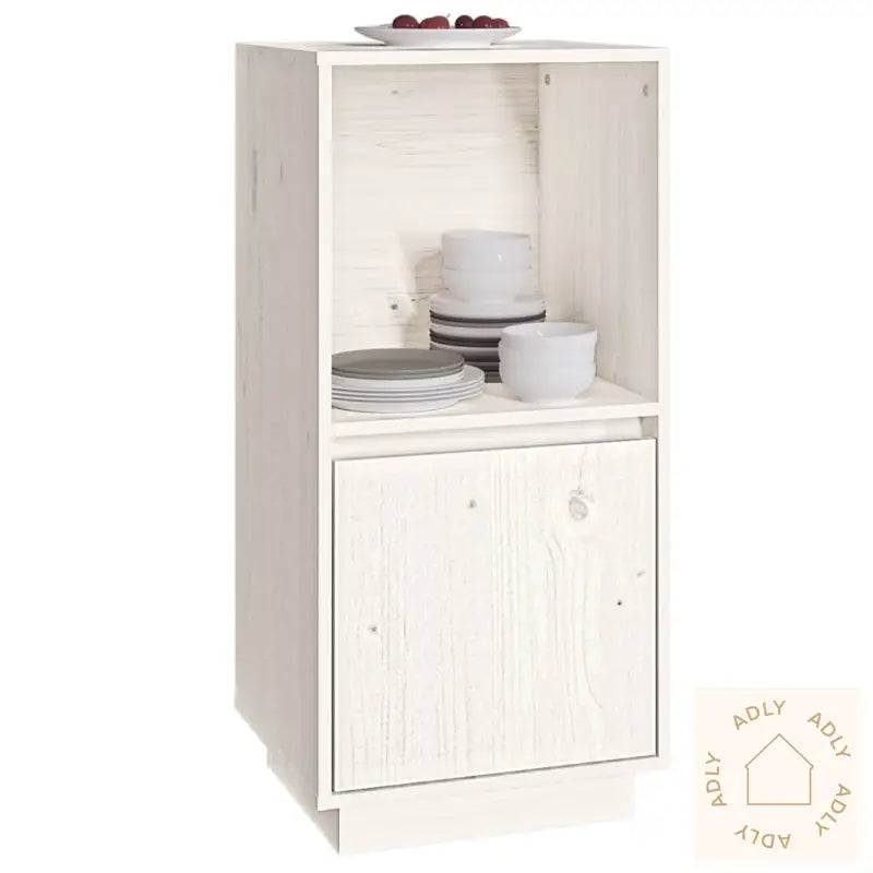 Skjenk Hvit 38X35X80 Cm Heltre Furu