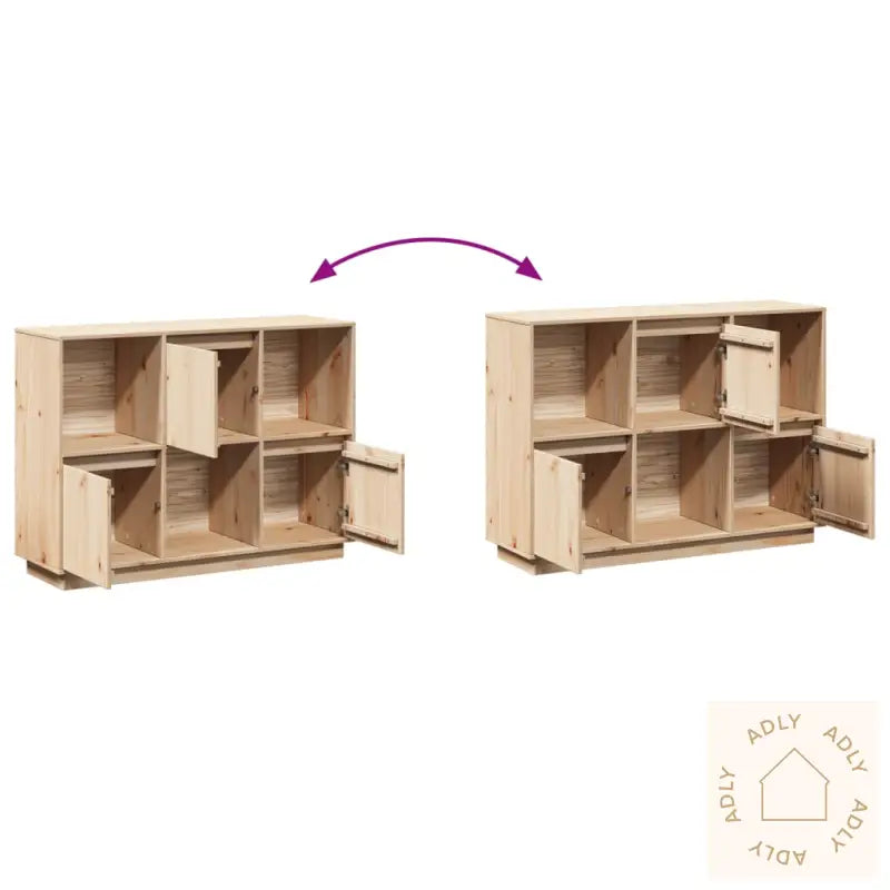 Skjenk 110,5X35X80 Cm Heltre Furu