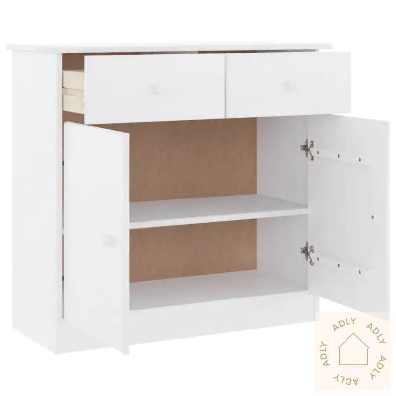 Skjenk Alta Hvit 77X35X73 Cm Heltre Furu