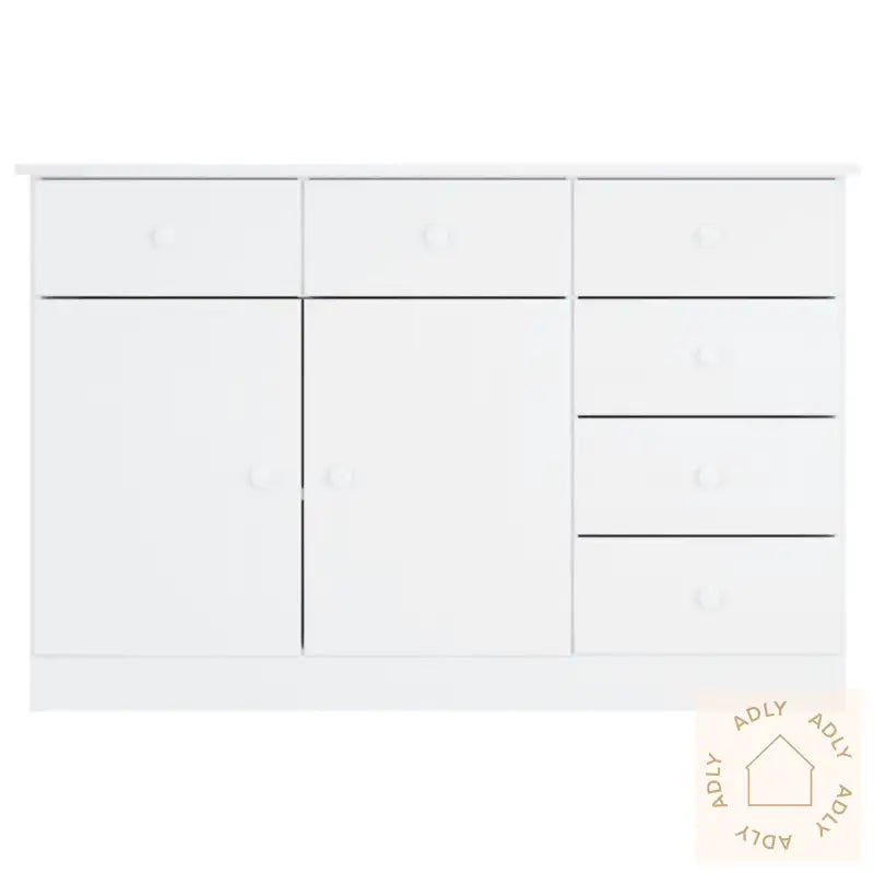 Skjenk Alta Hvit 112X35X73 Cm Heltre Furu