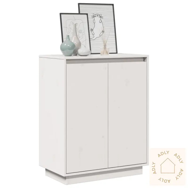Skjenk Hvit 60X34X75 Cm Heltre Furu