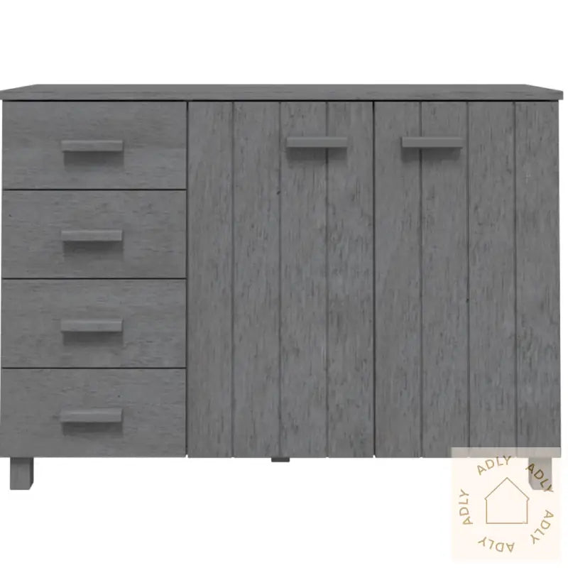 Skjenk Hamar Mørkegrå 113X40X80 Cm Heltre Furu