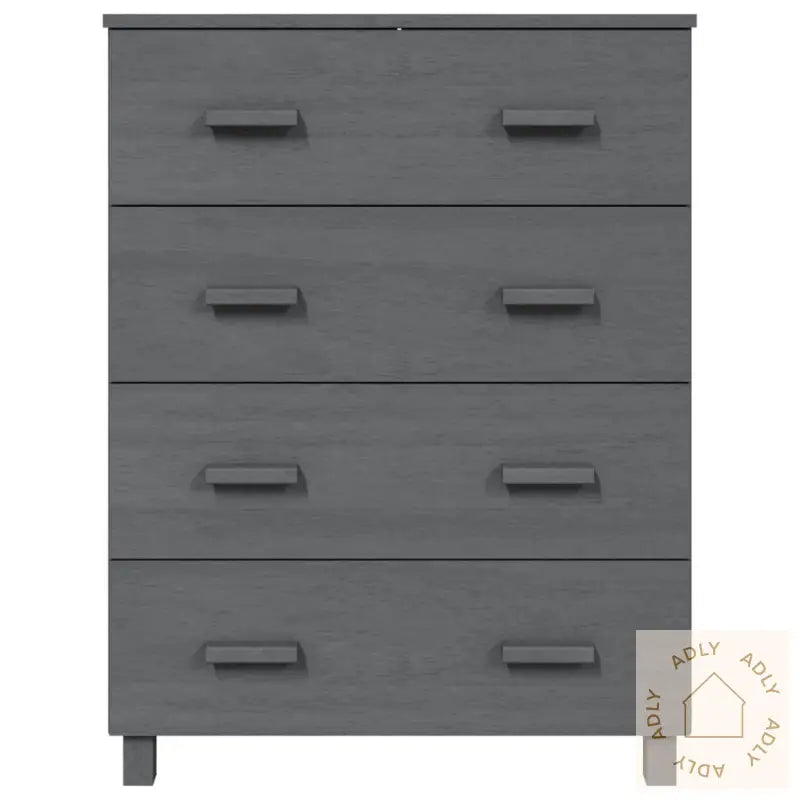 Skjenk Hamar Mørkegrå 79X40X103,5 Cm Heltre Furu