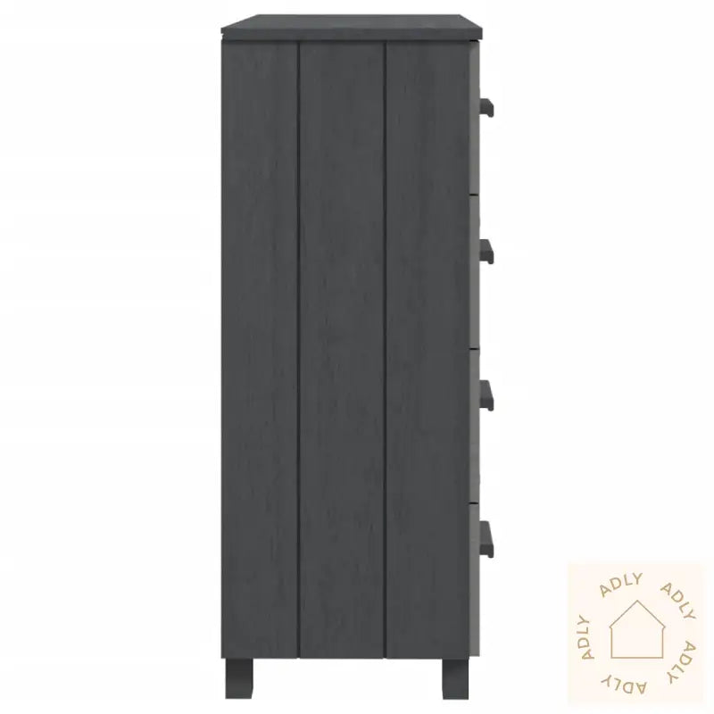 Skjenk Hamar Mørkegrå 79X40X103,5 Cm Heltre Furu