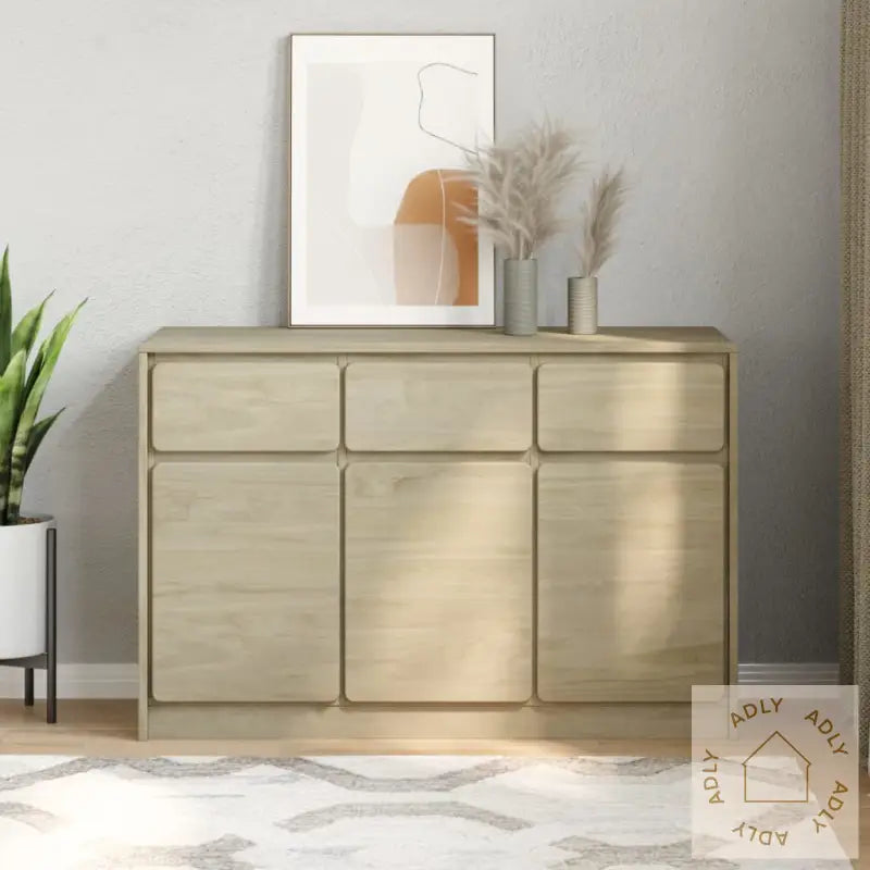 Skjenk Sauda Eik 114X43X75,5 Cm Heltre Furu